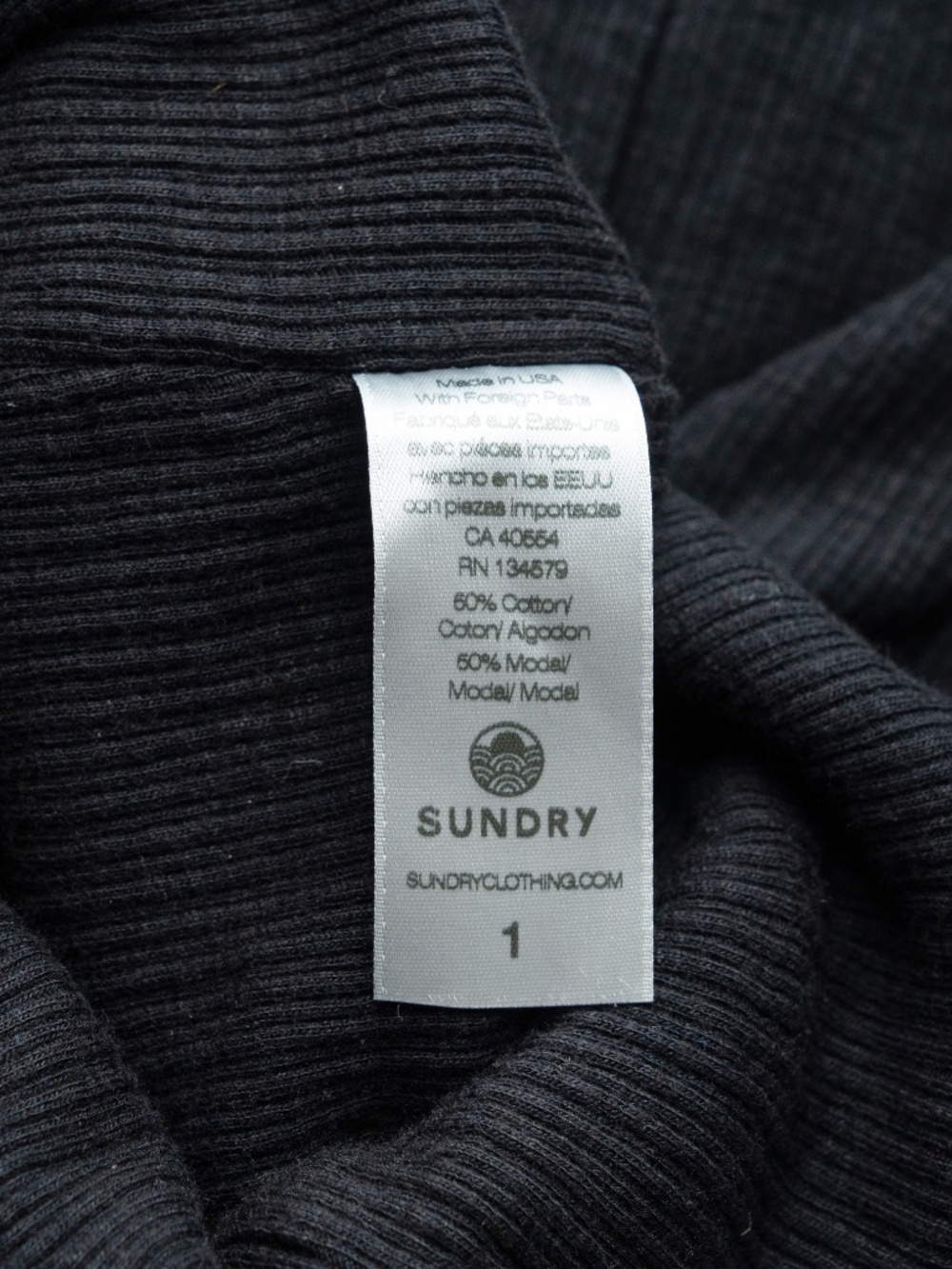 Sundry Ribbed - Cross Back Tank Top - Picture 10 of 16
